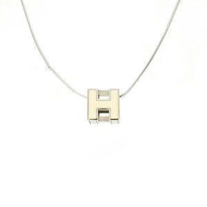 Hermes Metal H Cube Necklace
